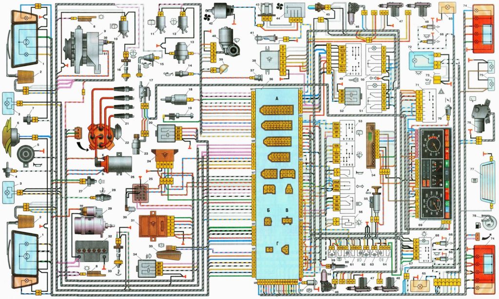 Электрические схемы ВАЗ 2109